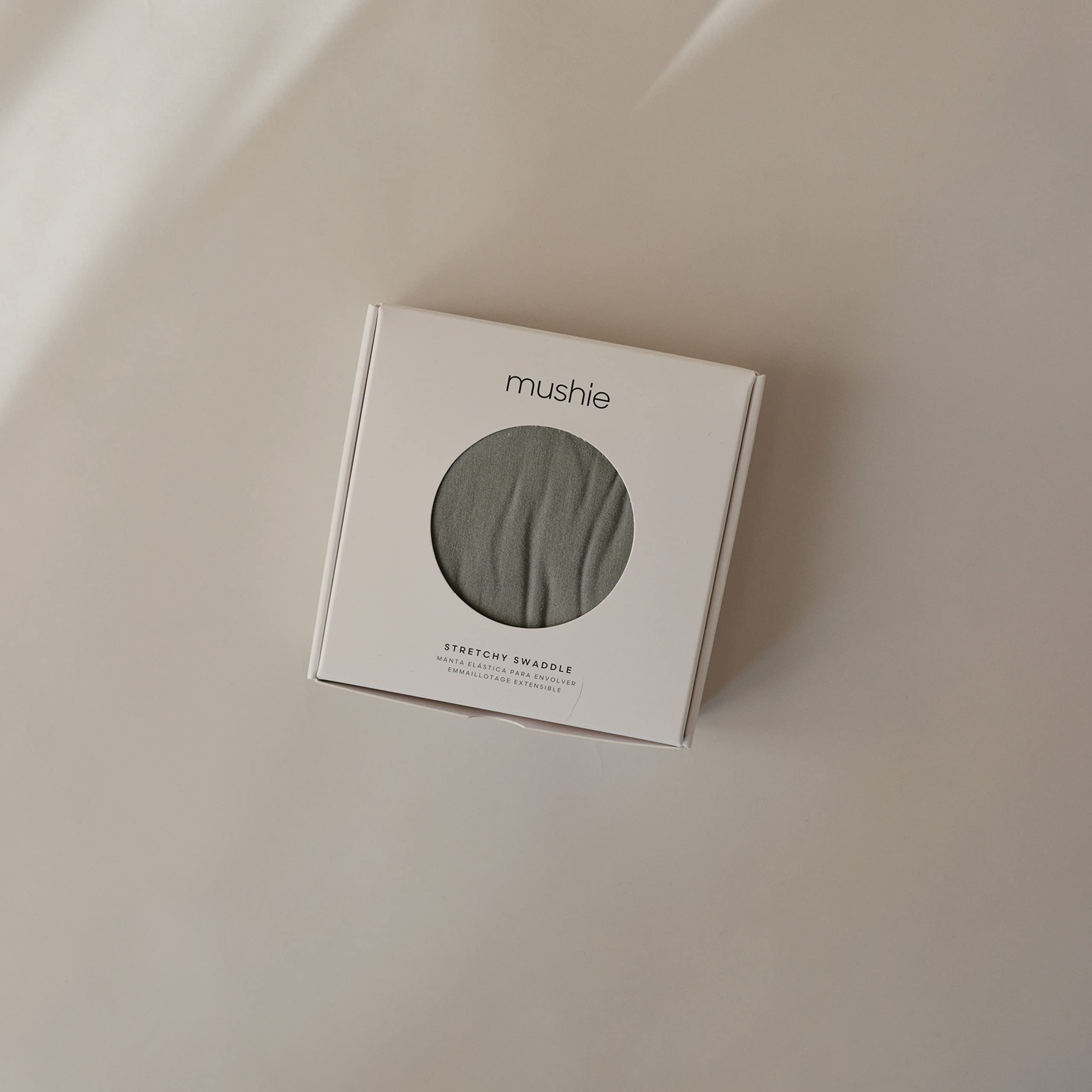Close-up of Mushie fabric texture showing ultra-soft modal blend.