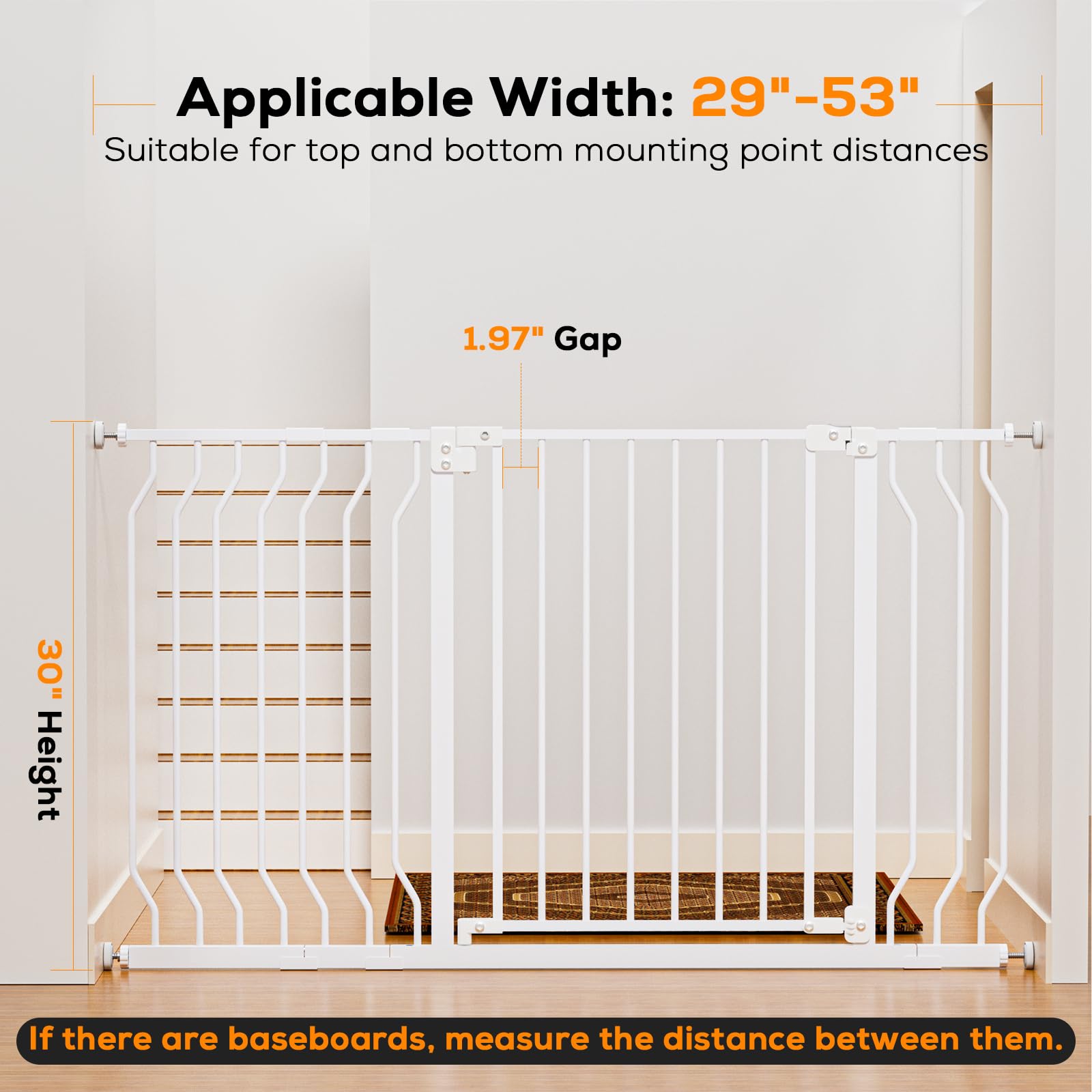 Mutak pressure-mounted installation enables quick, wall-friendly setup.