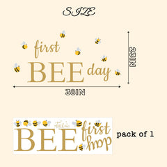 MUWEOL bee themed baby shower decal adds charming wall accents.