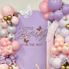 MUWEOL butterfly decal close-up showcases delicate patterns for fairy-themed decor.