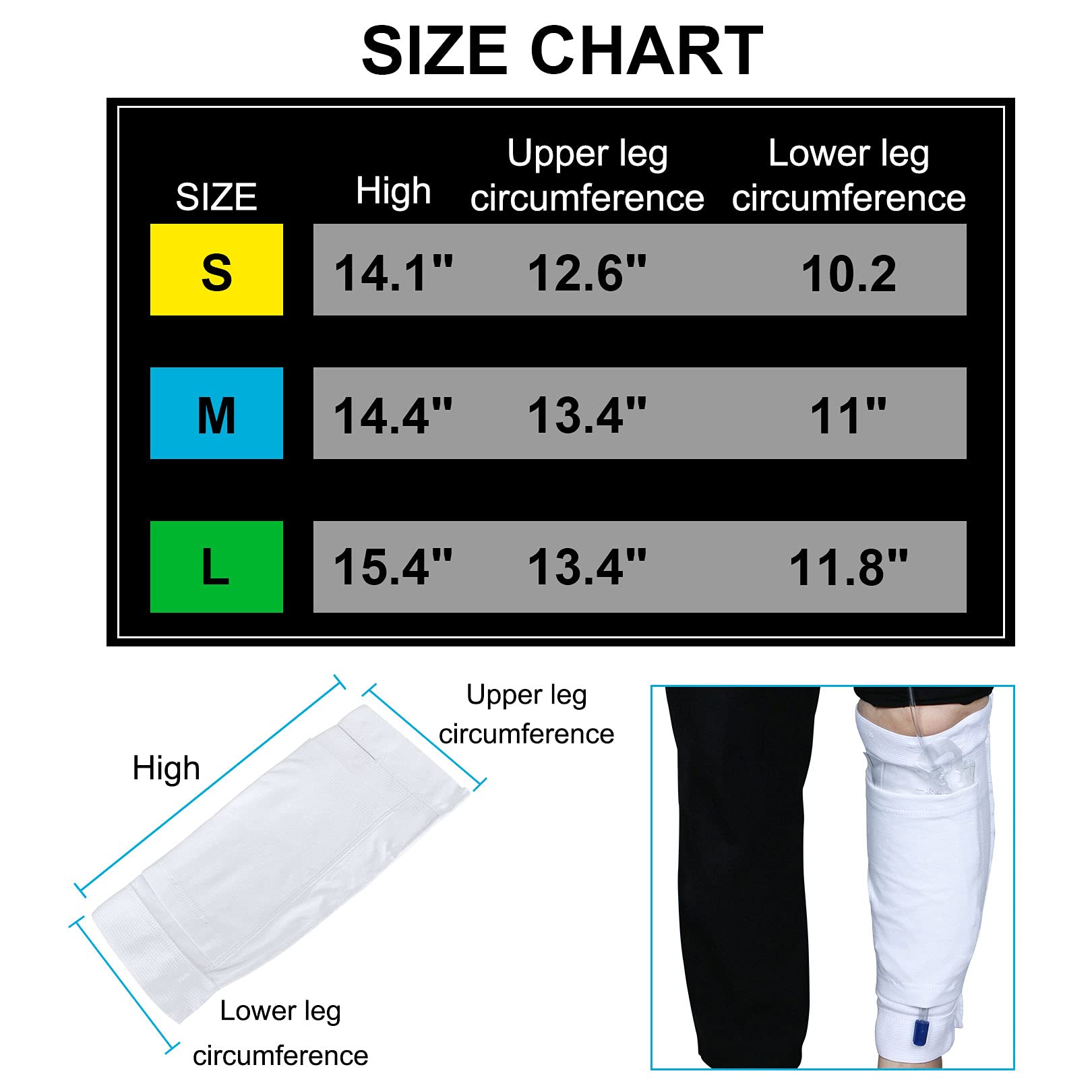 Top-entry design for easy access to the leg bag drainage.