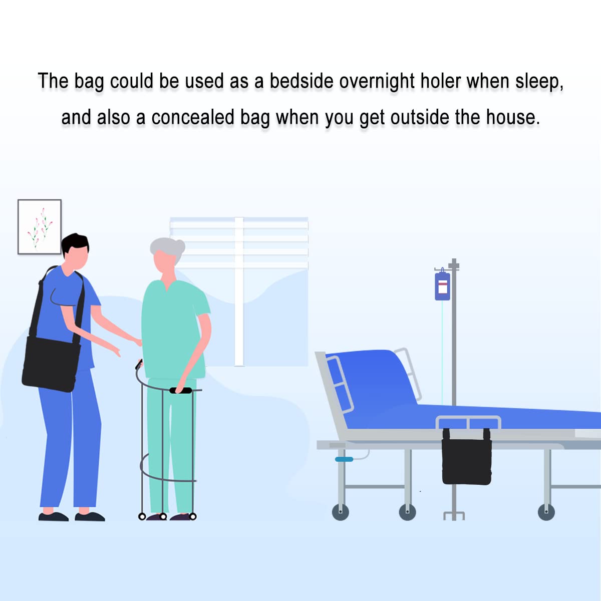 MUYU privacy-focused catheter bag cover supports comfortable outings.