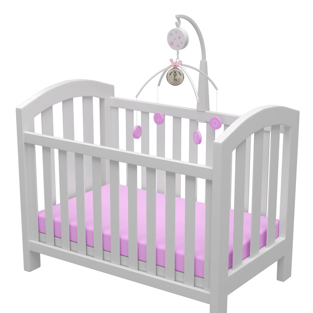 McVan crib medal engravable round pink ribbon for personalized nursery memento