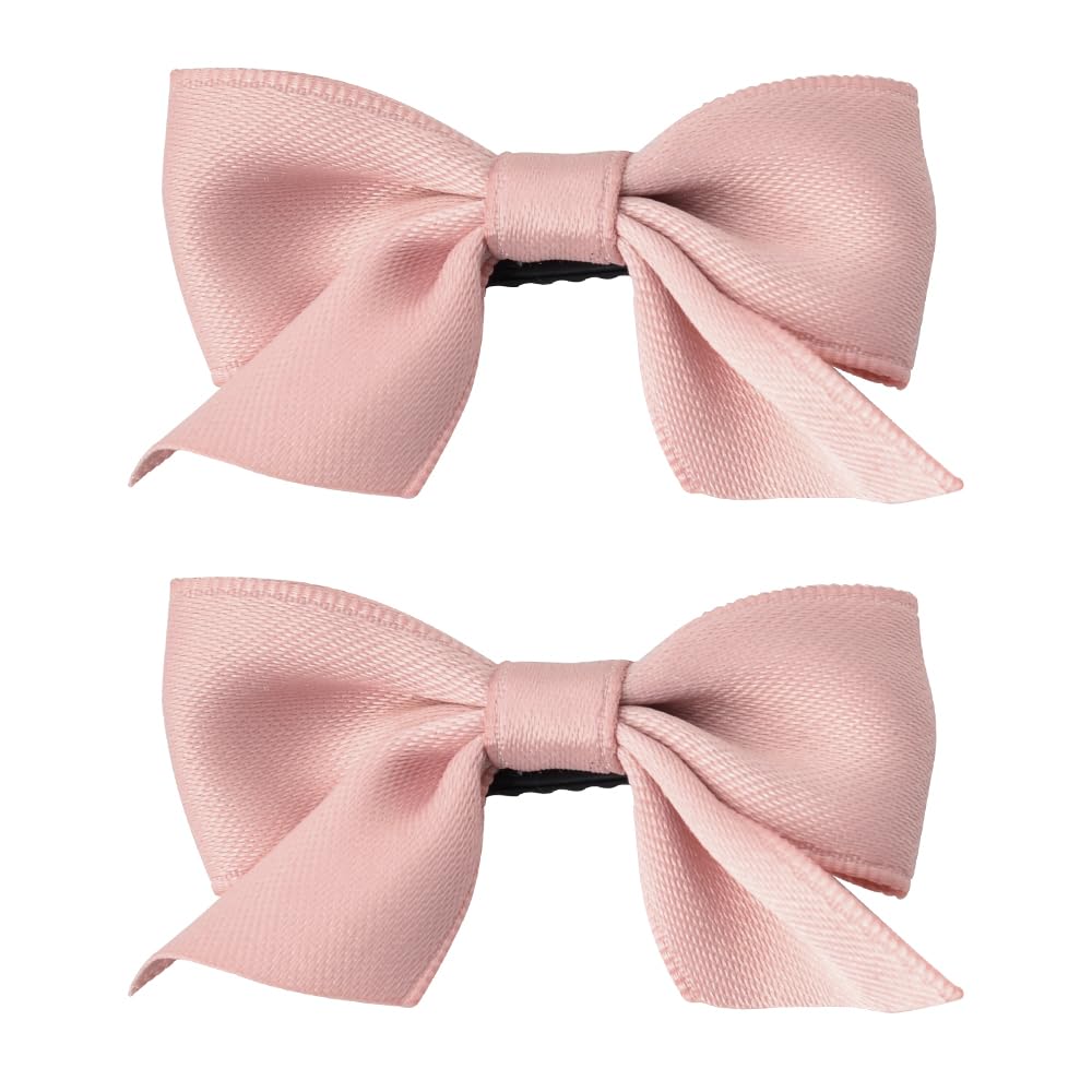 MXXGMYJ pink bow clip for toddler hair with gentle hold.