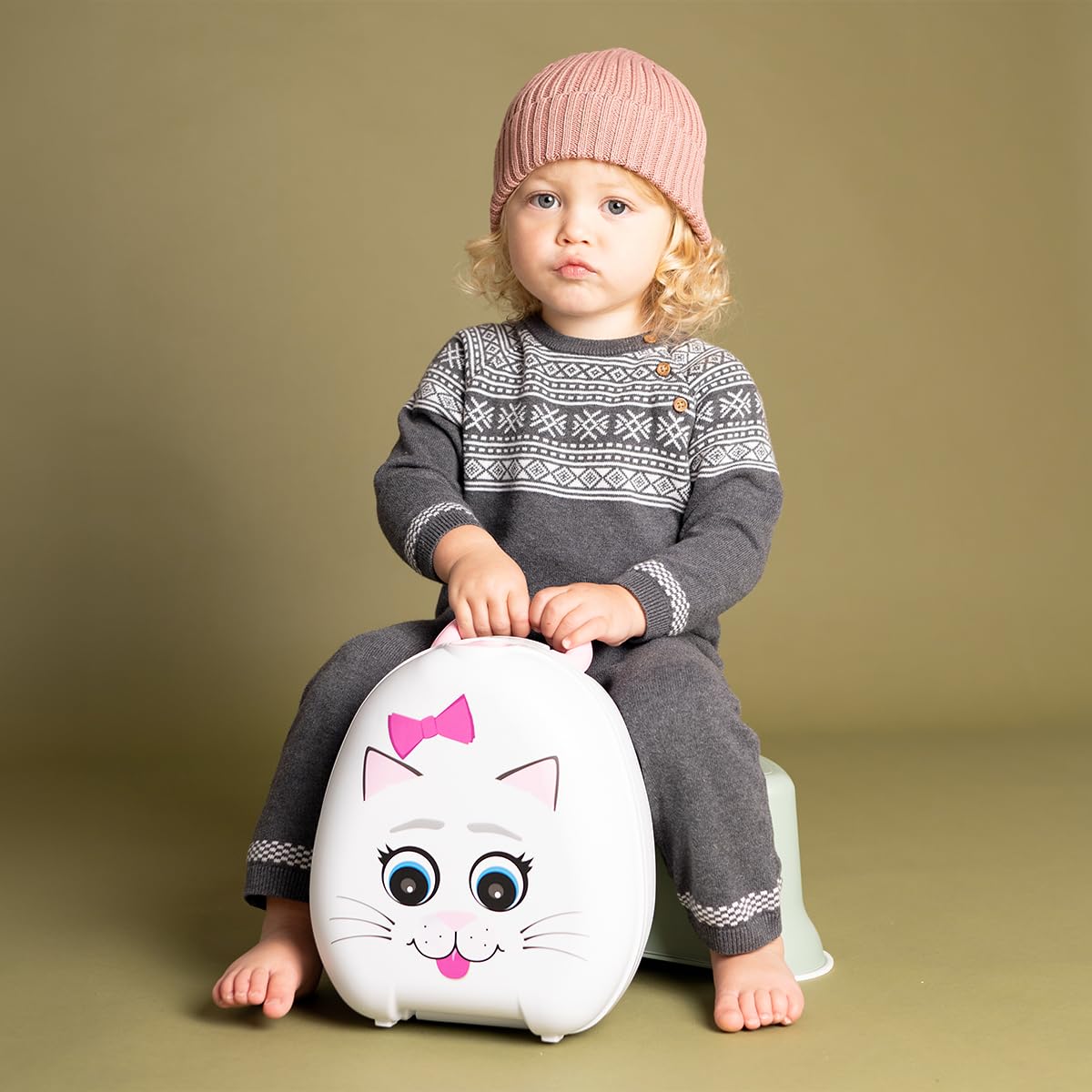 Non-slip feet keep My Carry Potty steady.