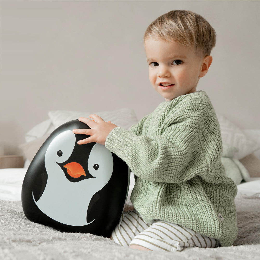 My Carry Potty Penguin handle supporting independent potty trips