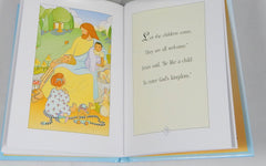Elegant baptism keepsake set combining cross and Bible to honor a baby's spiritual milestone.
