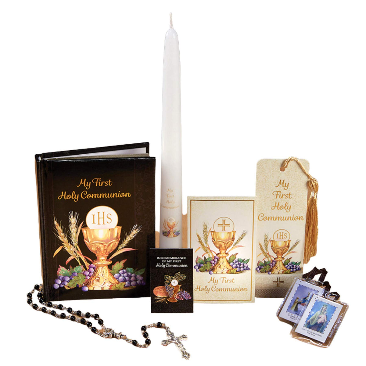 My First Holy Communion Gift Set front view of the deluxe box, a gift-ready keepsake.
