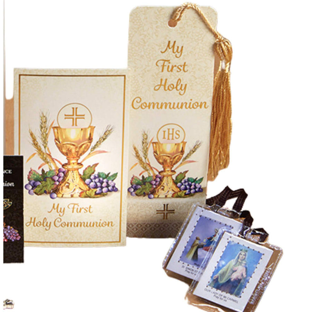 My First Holy Communion Gift Set lapel pin, zinc alloy enamel, keepsake token.