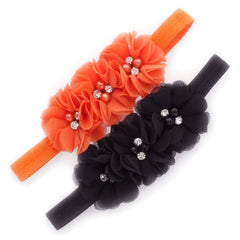 My Lello baby flower headbands on display card, ideal for photoshoots.
