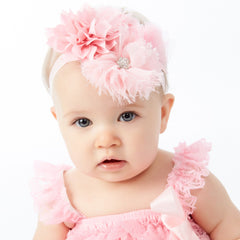 My Lello headband features rhinestone accents for timeless photo looks.