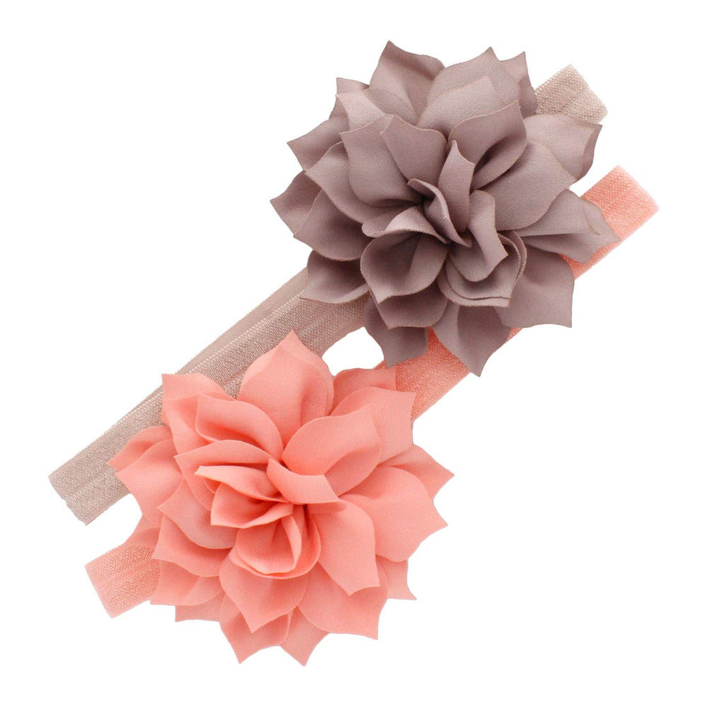 My Lello baby headband taupe petal flower for everyday wear