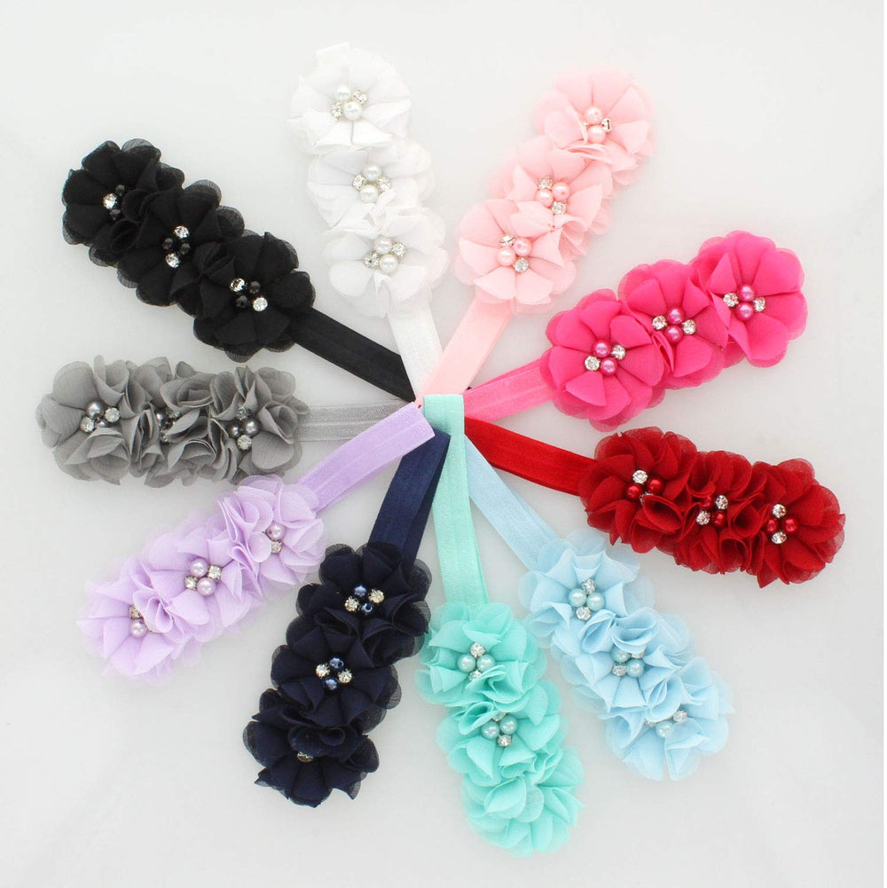 My Lello set of headbands in classic colors for versatile baby outfits