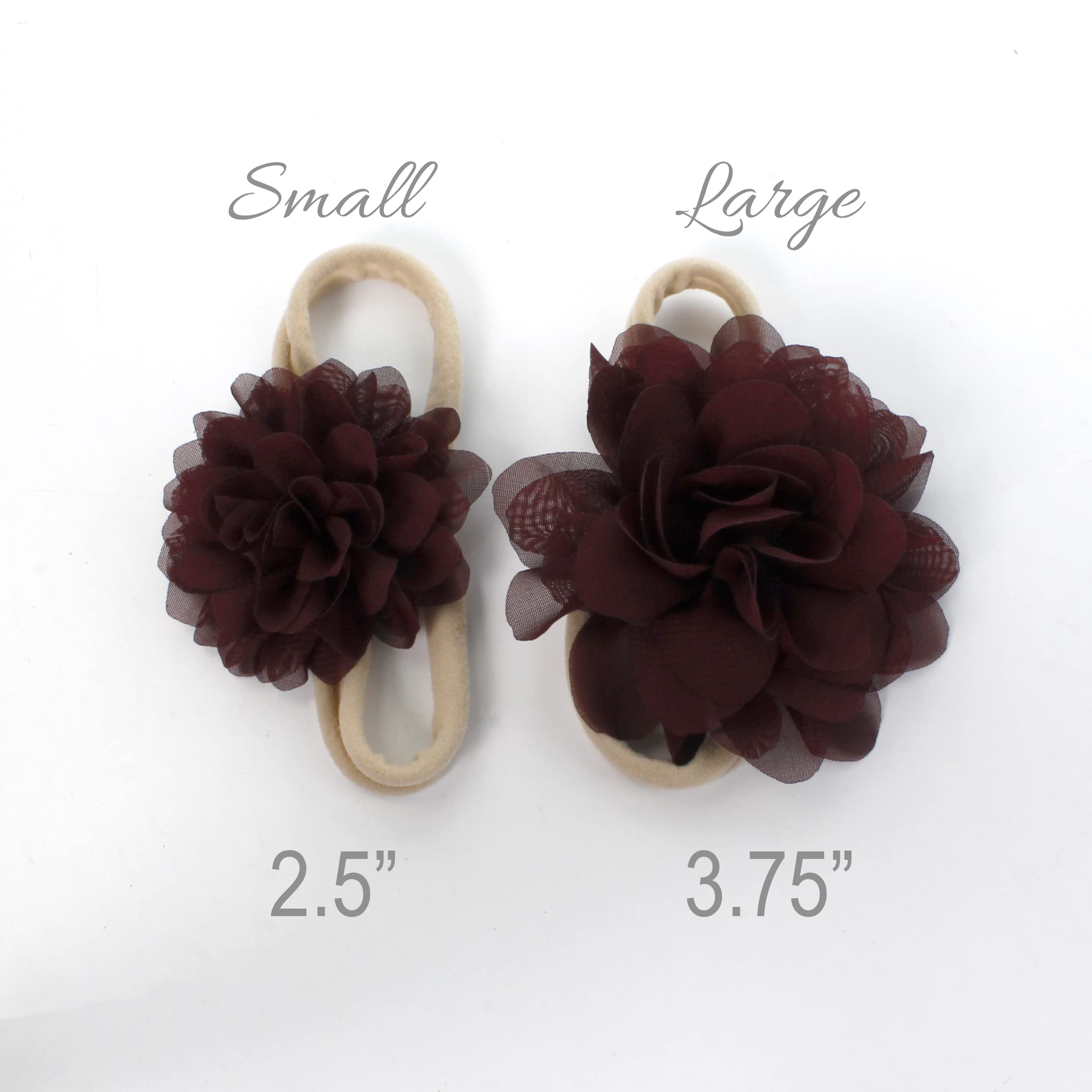 My Lello floral headbands suit dressy-casual to formal looks.