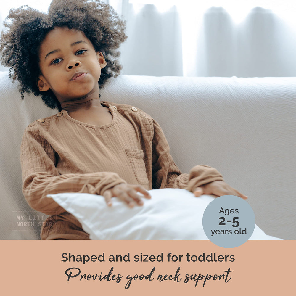 My Little North Star hypoallergenic, breathable pillowcase for sensitive skin.