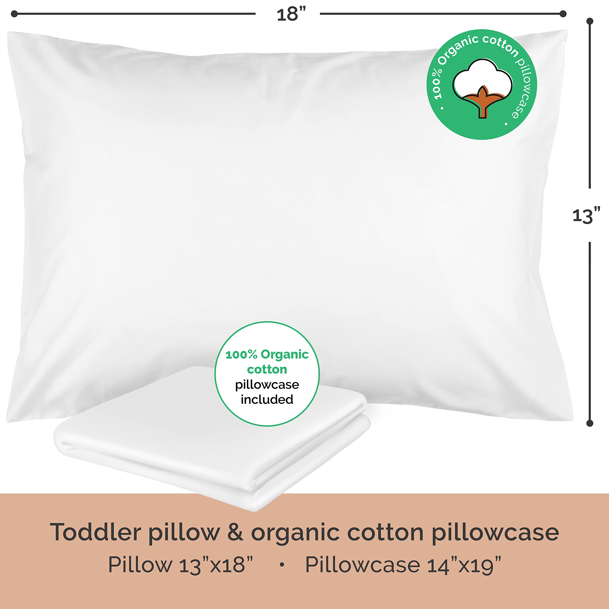 My Little North Star organic pillowcase in 100% cotton, breathable and gentle.