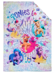 My Little Pony pillowcase with cheerful ponies and colorfast print.