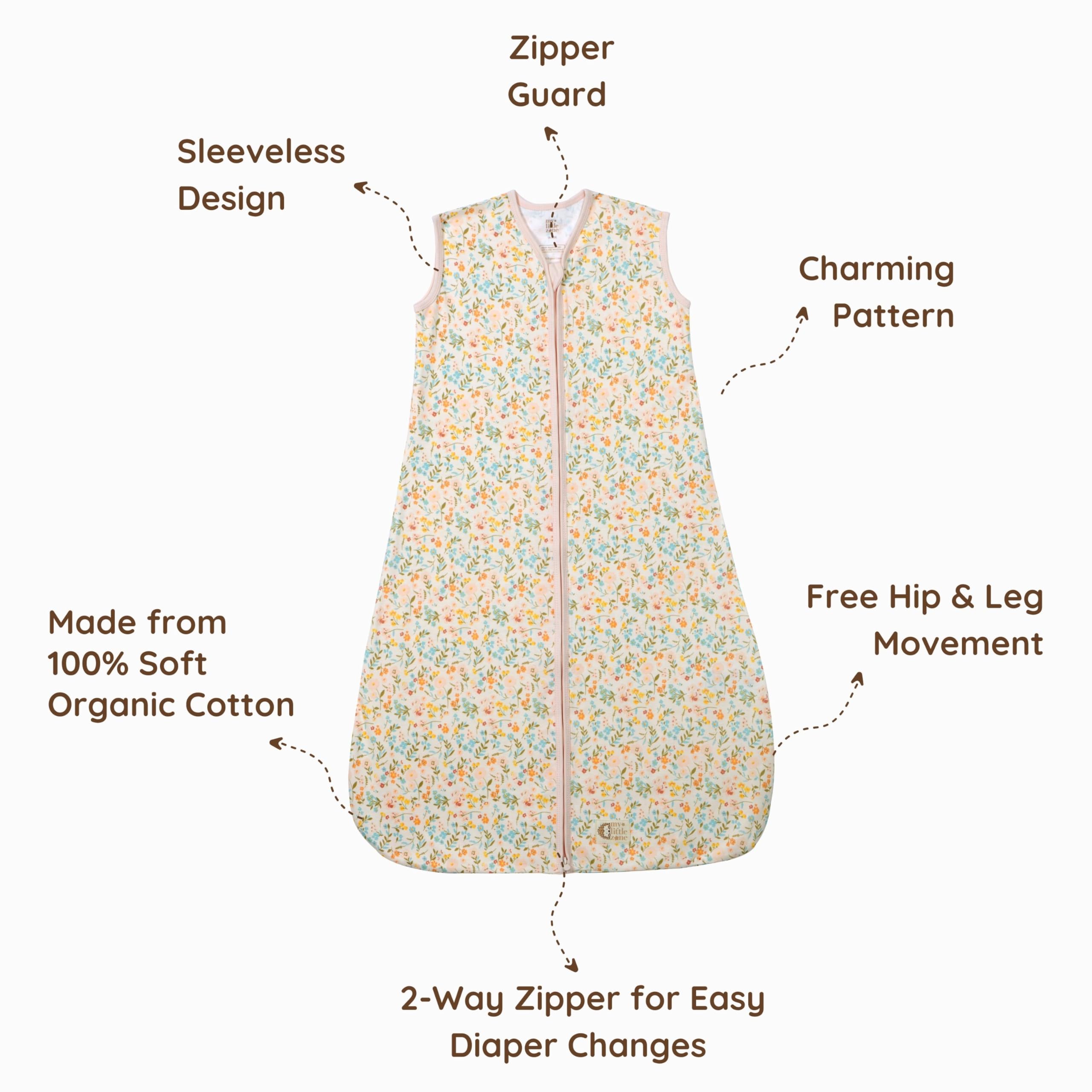 MY LITTLE ZONE 2-way zipper with concealed neckline for quick night changes