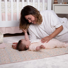 MY LITTLE ZONE reversible design enhances nursery decor with timeless elegance and practicality.