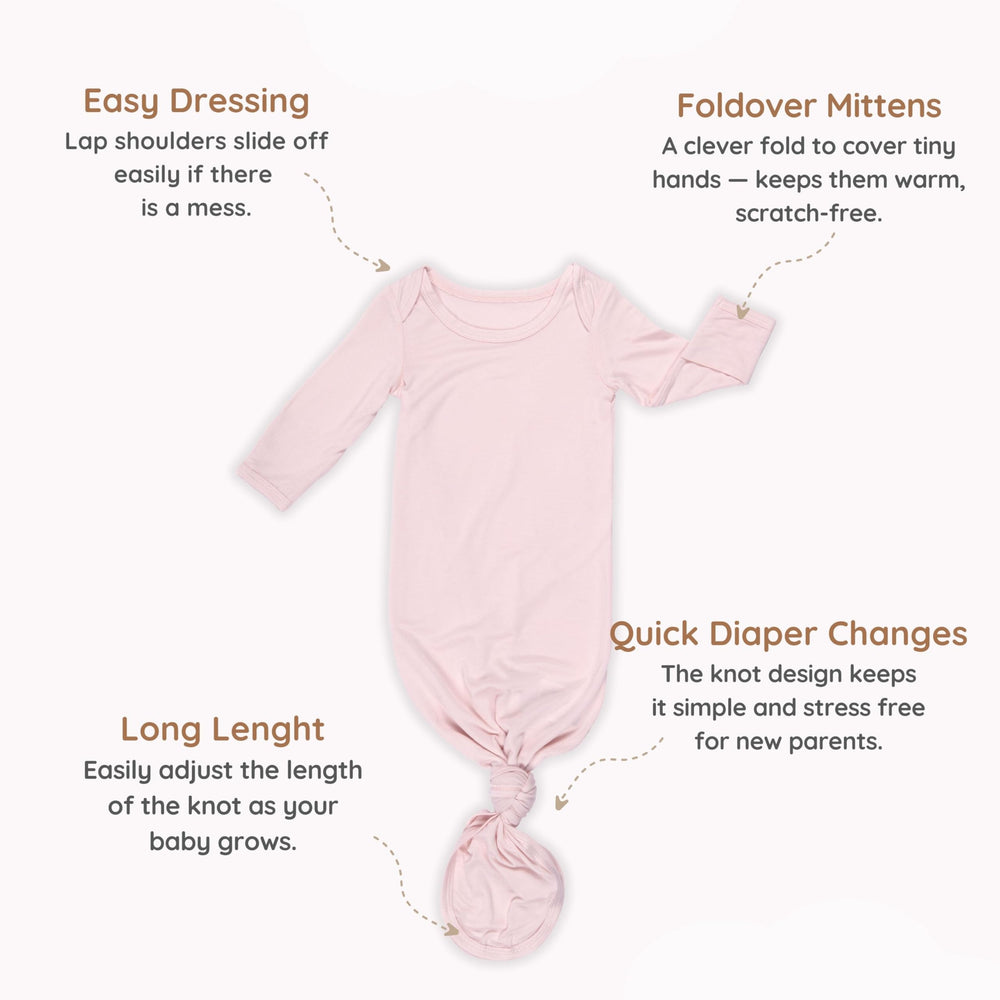 MY LITTLE ZONE baby cap with gown set ideal for quick diaper changes and going home.