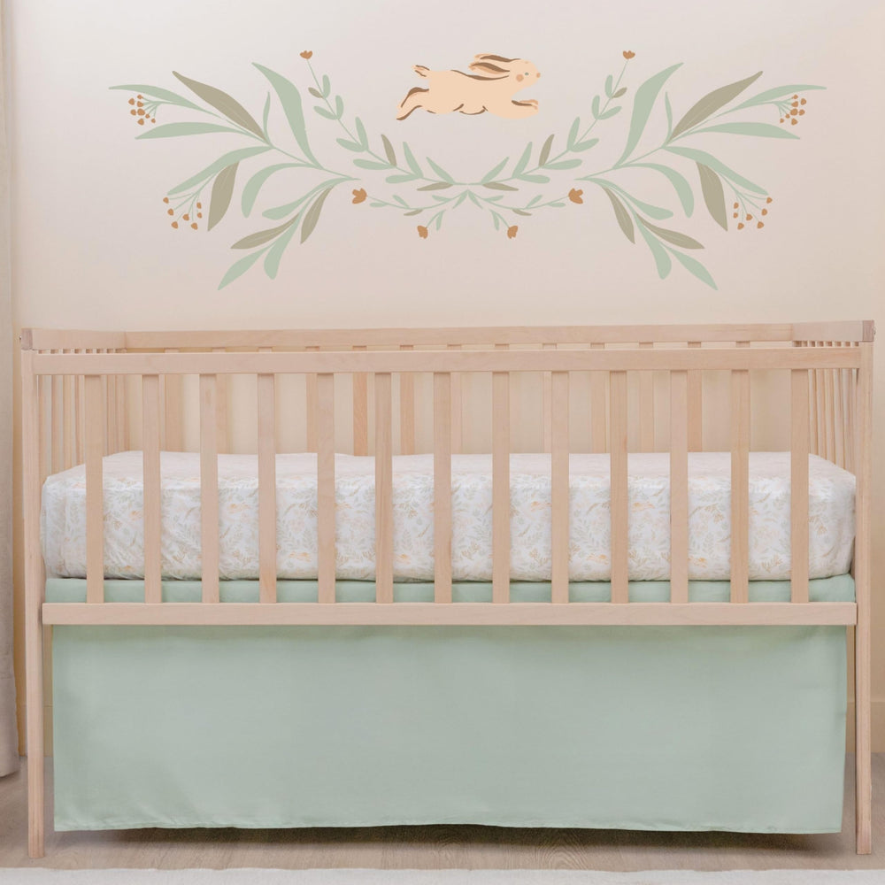 Cotton drop and polyester platform provide soft feel and durable structure.