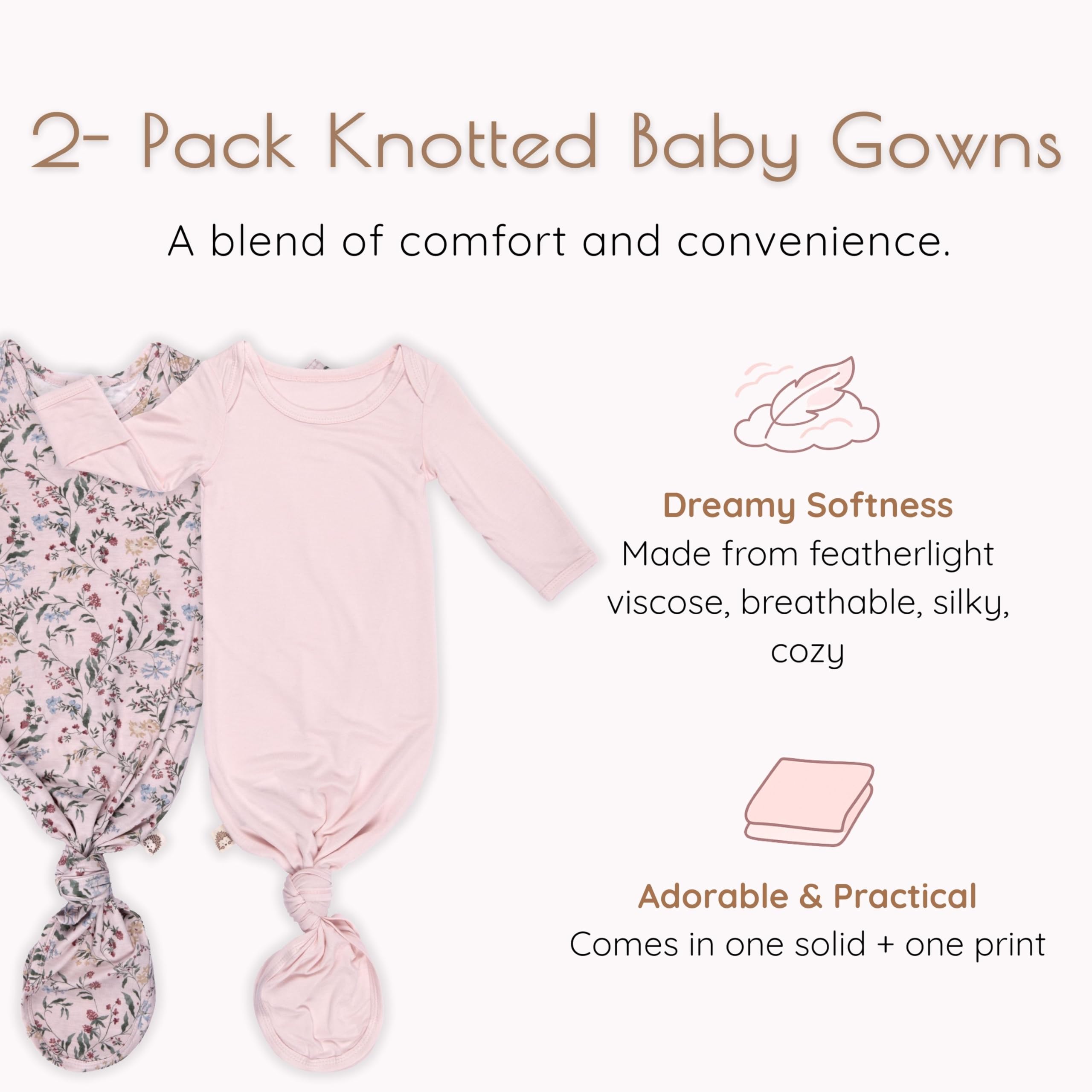 MY LITTLE ZONE France-designed soft fabric in pink botanical for day and night wear.