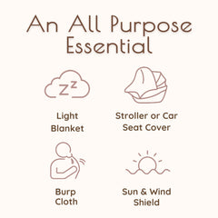 MY LITTLE ZONE nursing cover with arch neckline for eye contact and comfort