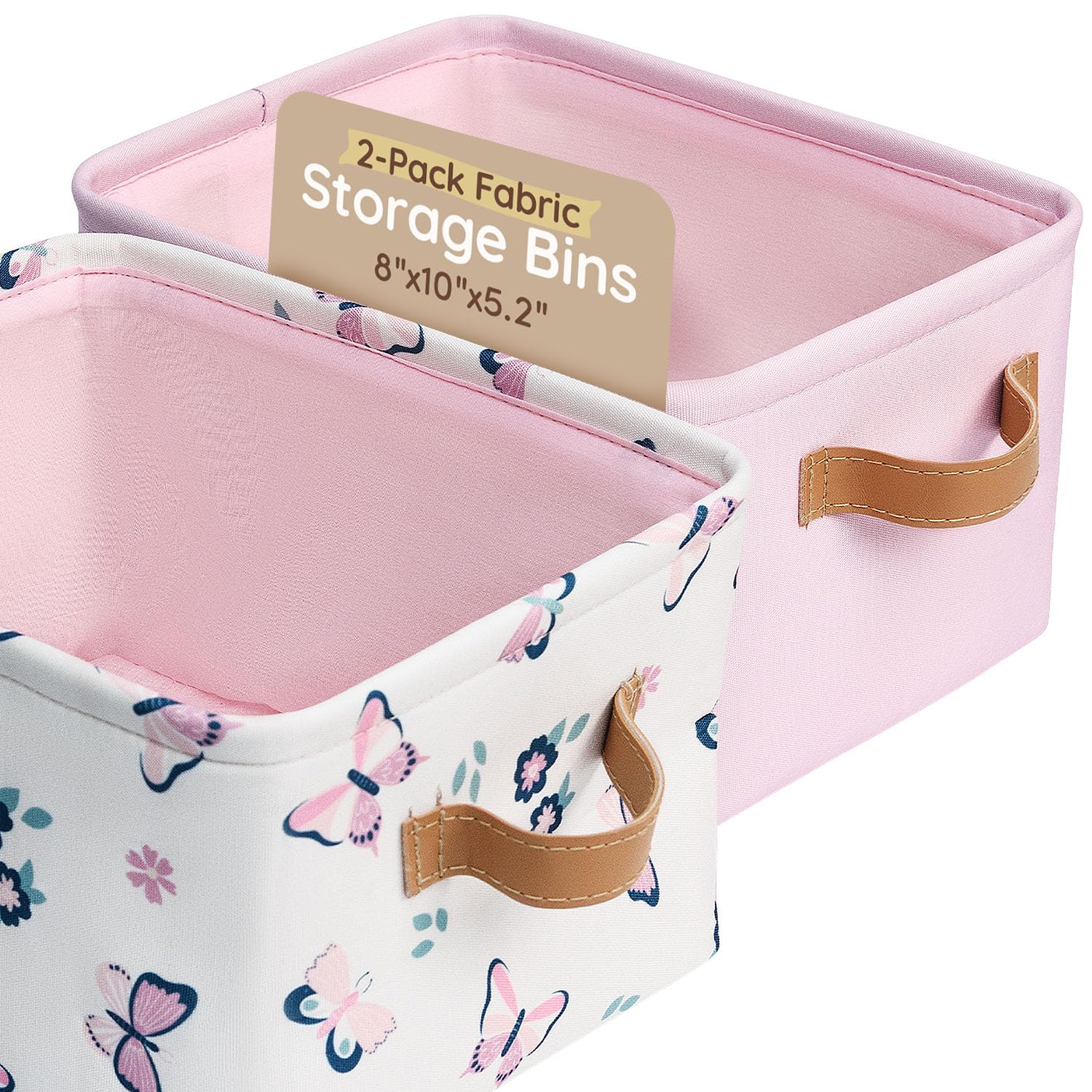 MY LITTLE ZONE pink kids basket with handles for easy transport and daily use.