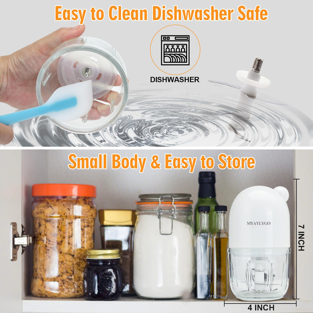 MYAYLYGO dishwasher-safe parts allow easy cleanup after meals.