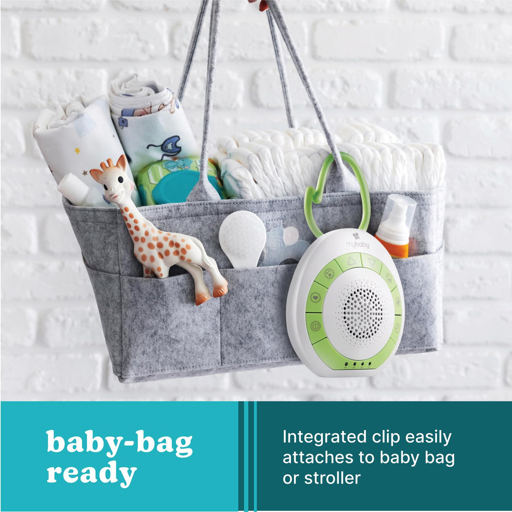MyBaby lullaby option adds soft melodies during bedtime.