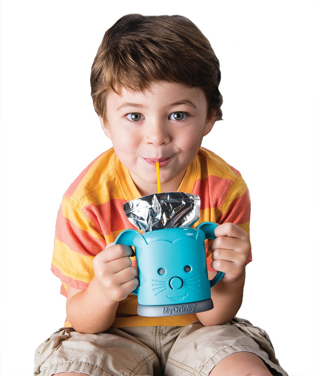 MyDrinky InchBug secure fit for juice boxes and pouches during daily use.