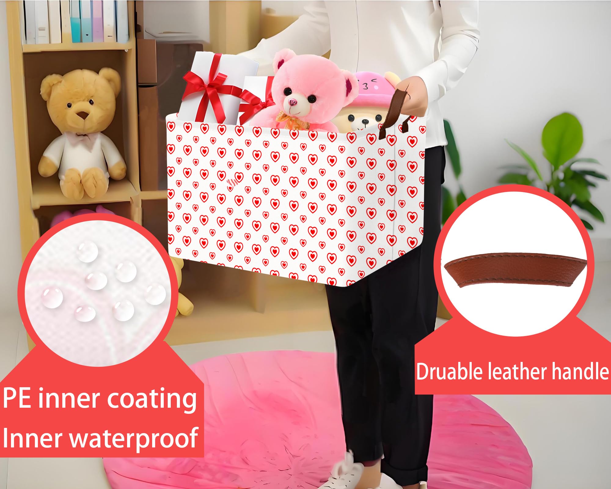 MYFLOCY collapsible organizer with wire frame preserves shape for quick setup