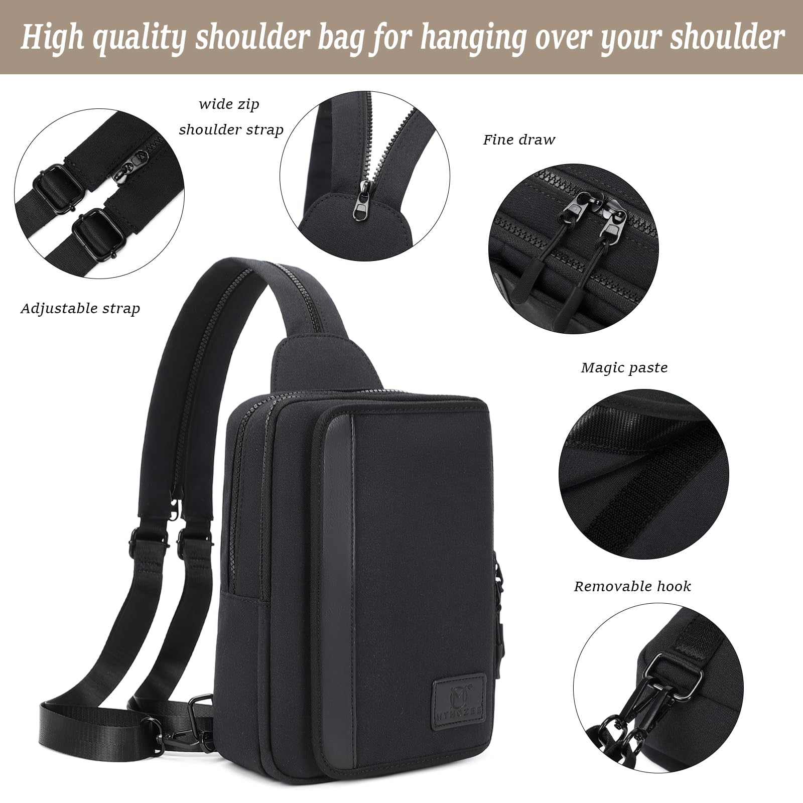 MYHOZEE back pocket provides secure storage for valuables