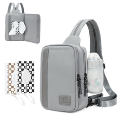 MYHOZEE crossbody front view showing compact everyday carry with quick access