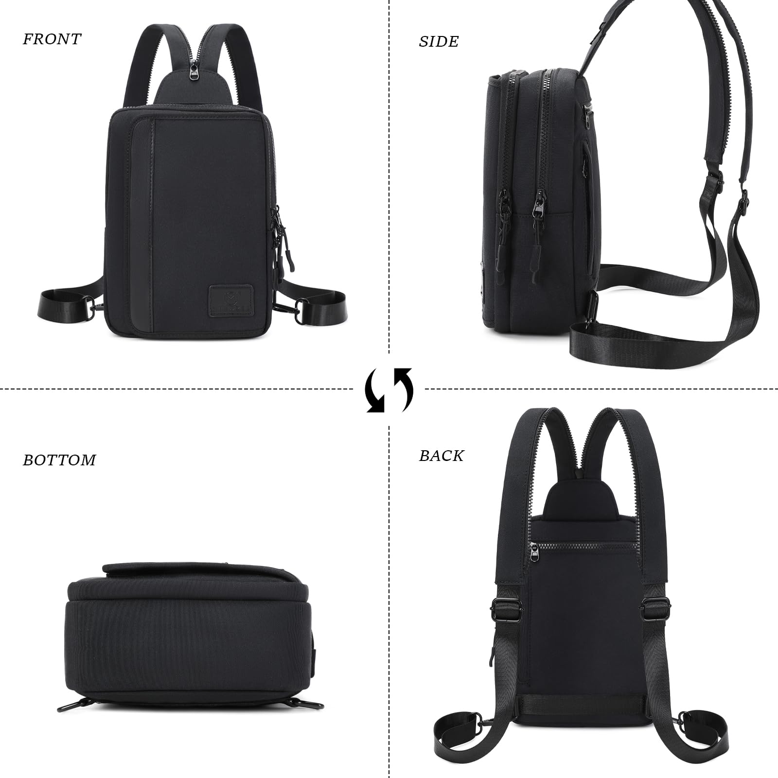 MYHOZEE bag showcases multiple carrying options for versatility