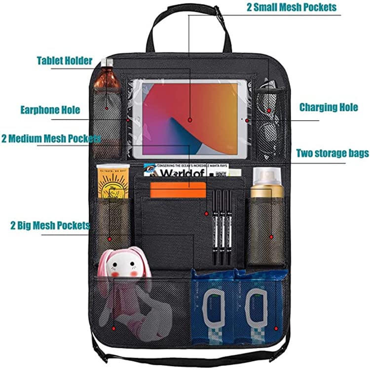 MYKOMI backseat organizer pockets for bottles and small items neatly
