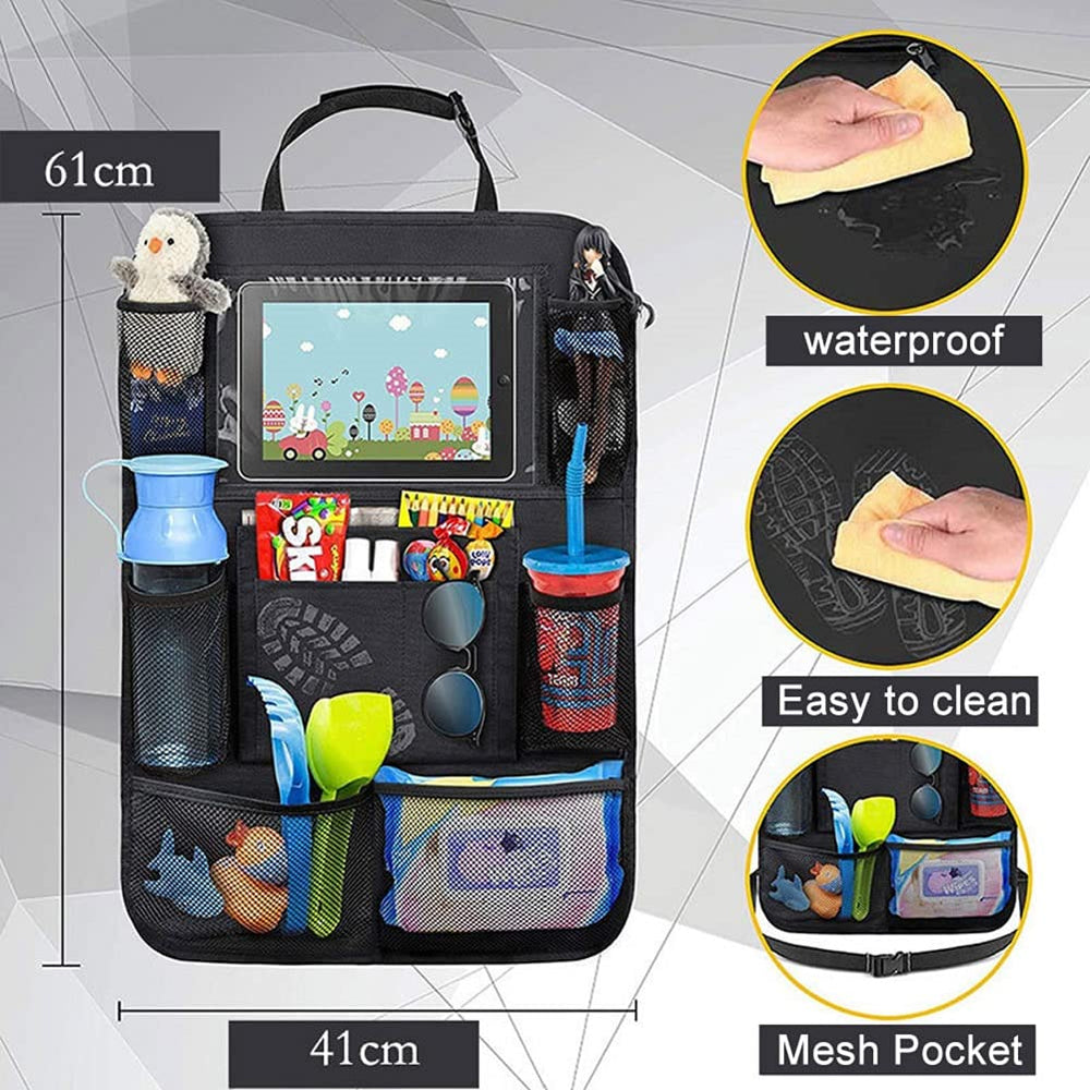 MYKOMI backseat organizer waterproof material that's easy to wipe