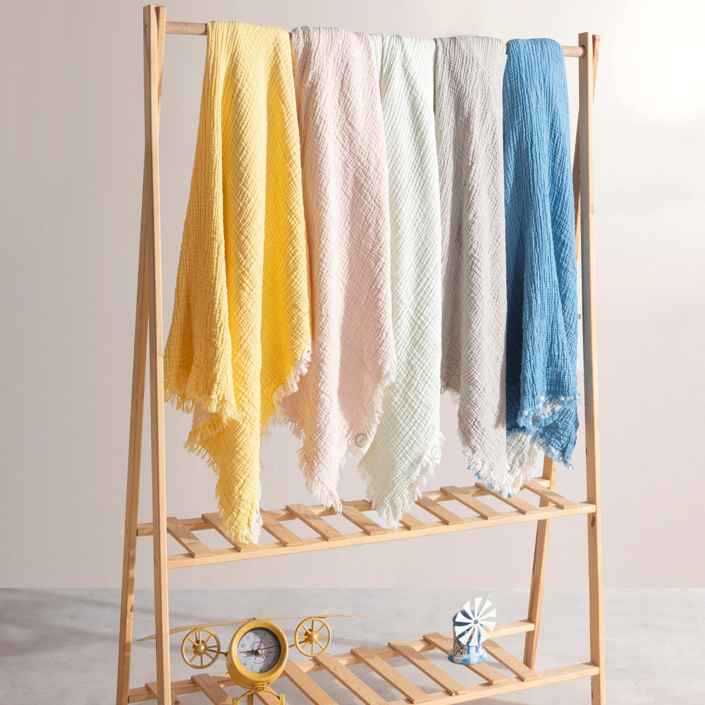 MylasaHome breathable cotton weave supports comfortable temperatures for baby.