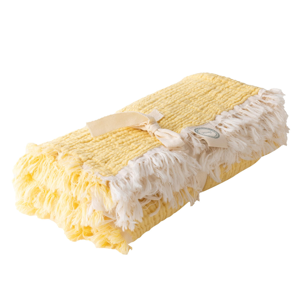 MylasaHome premium Turkish cotton baby blanket with waffle texture for delicate skin.