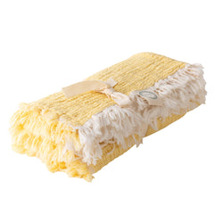 MylasaHome premium Turkish cotton baby blanket with waffle texture for delicate skin.