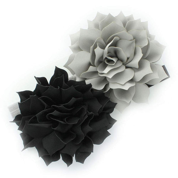 My Lello Petal Flower Headband in black and gray for everyday wear and photos