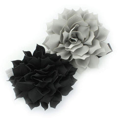 My Lello Petal Flower Headband in black and gray for everyday wear and photos