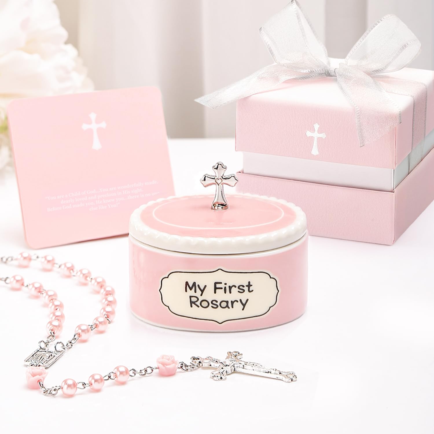 MyMateZoe baptism table décor option for a heartfelt ceremony