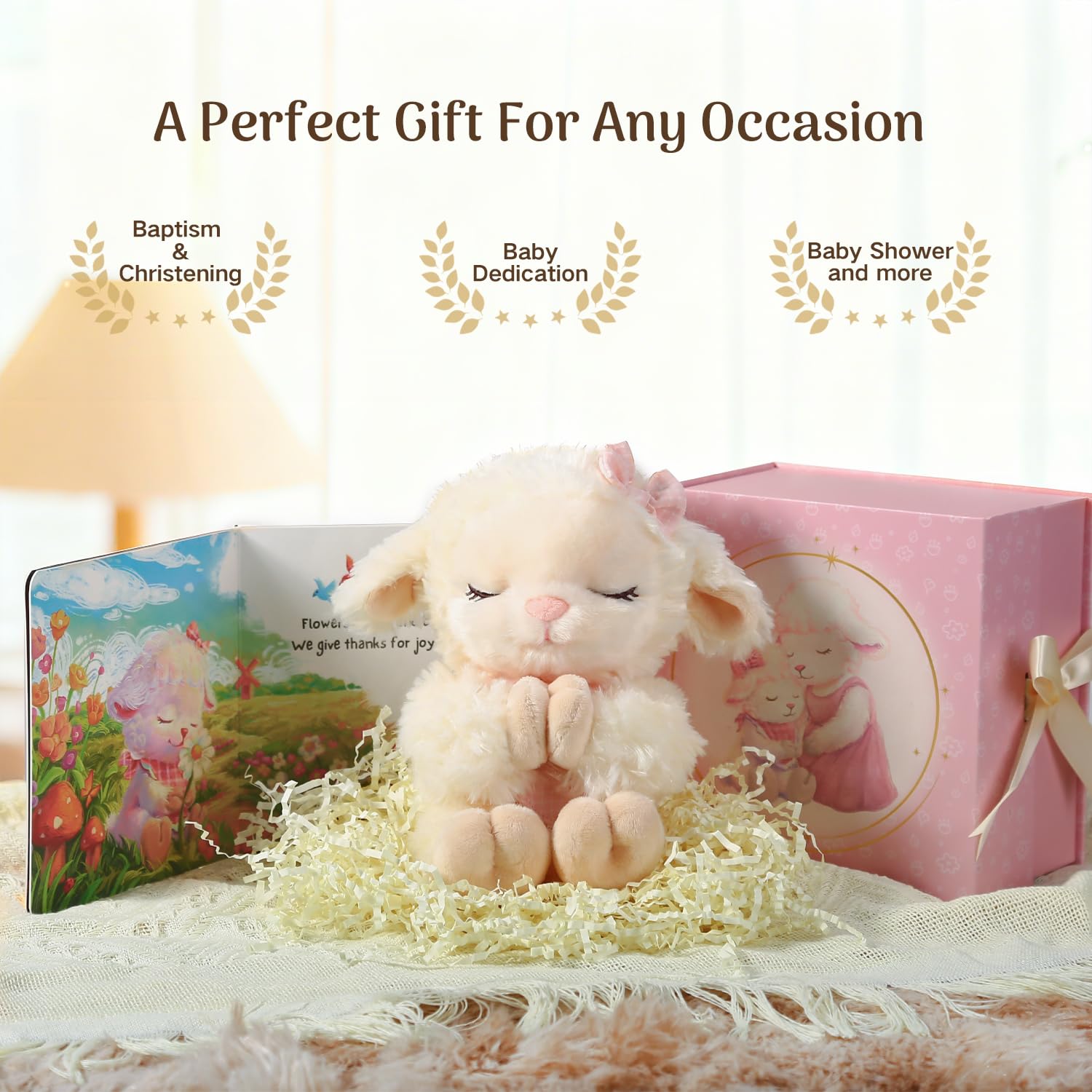MyMateZoe baptism gift idea on nursery shelf with calming presence.