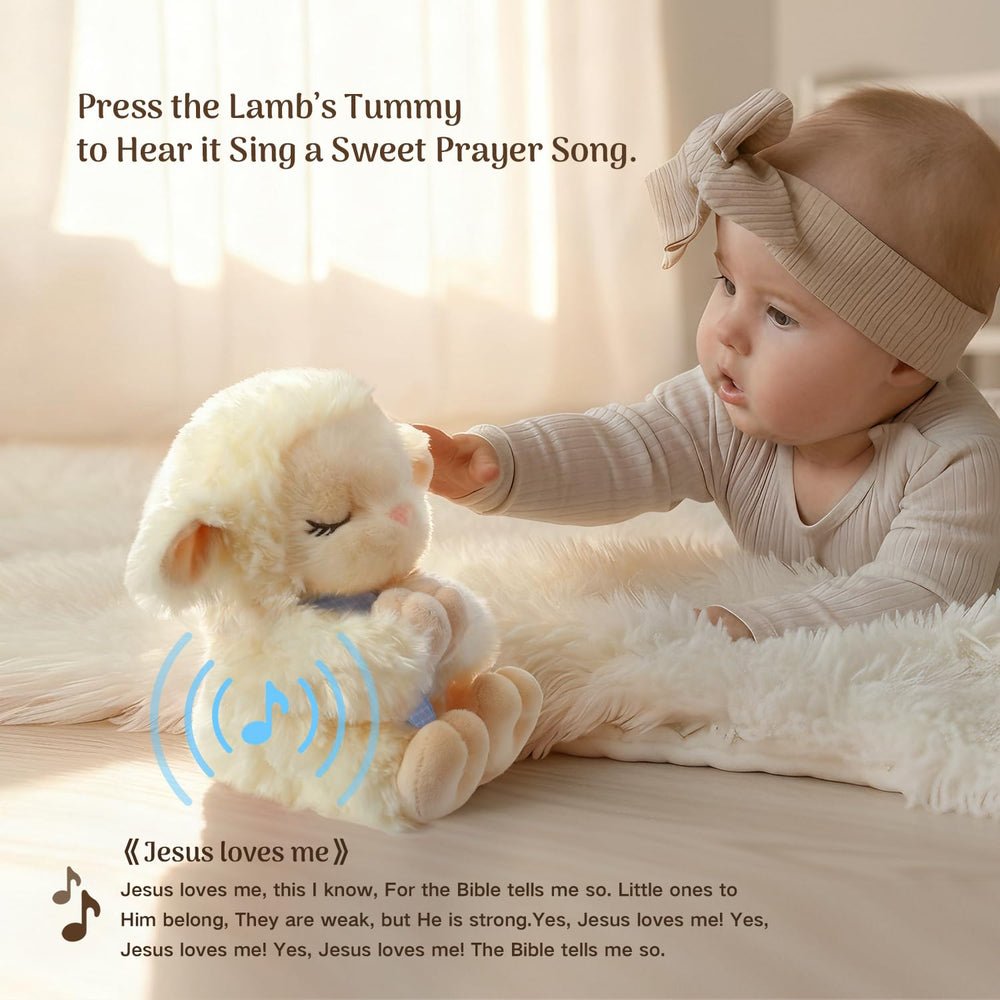 MyMateZoe nine-inch praying bunny plush for bedtime comfort