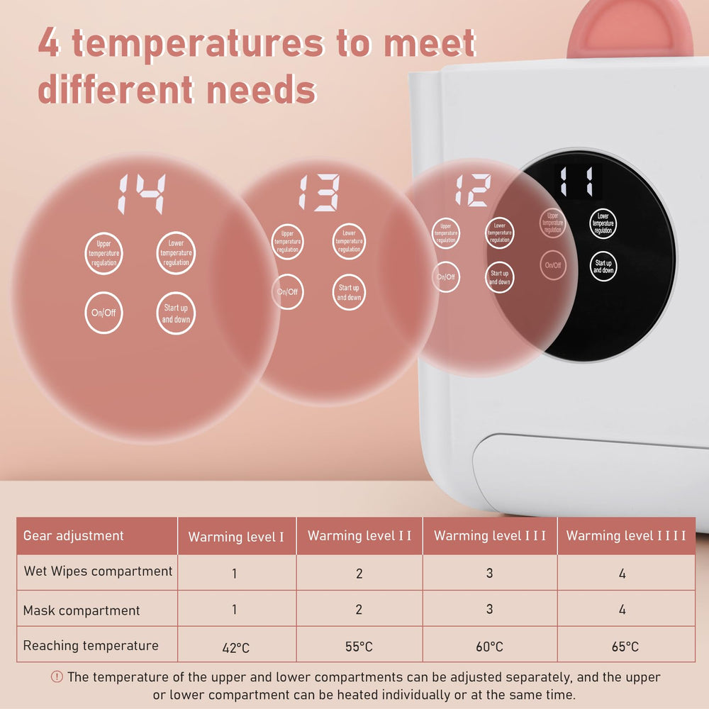 MYPIN Baby Wipe Warmer operates quietly, ideal for night-time nursery use.