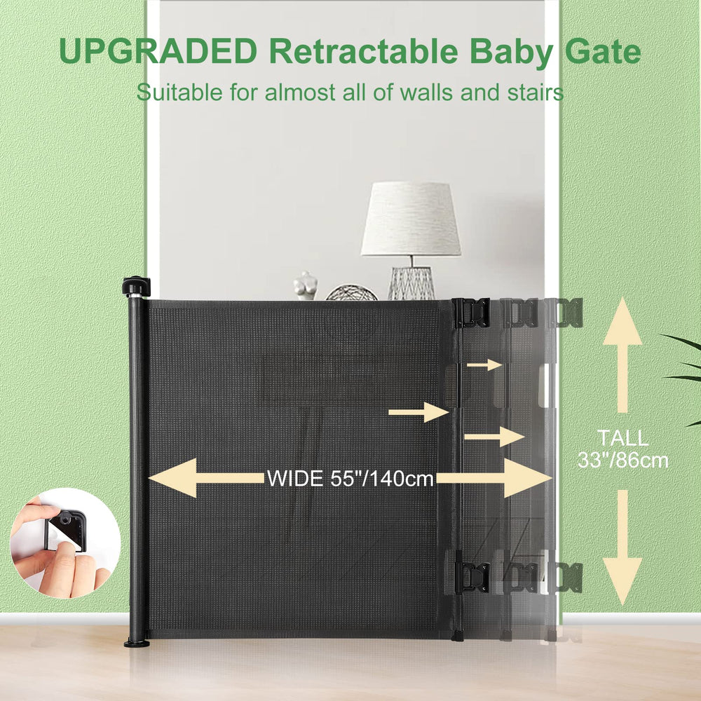 MYPIN gate ideal for indoor and outdoor use, versatile safety barrier