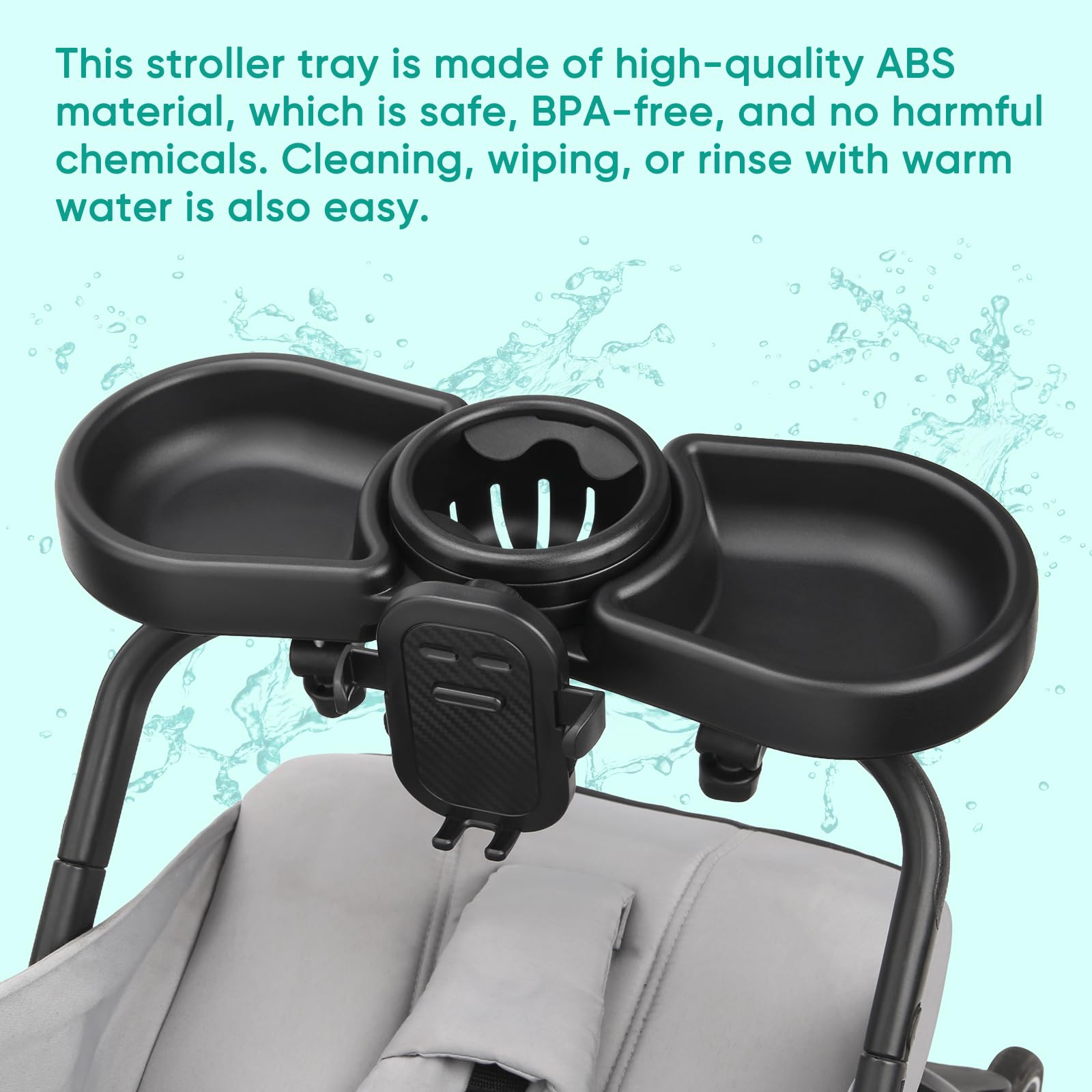 MYPIN stroller tray easy installation saves setup time