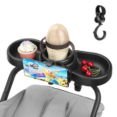 MYPIN universal stroller snack tray with 4-in-1 design for organized meals