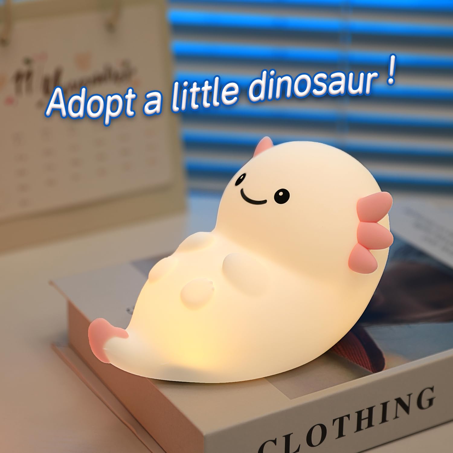 Myratts axolotl night light room decor for nurseries and parties.